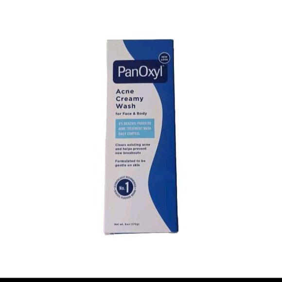 PanOxyl Other - Panoxyl Acne Creamy Wash NEW Face/Body -Gentle On Skin -6 oz. *SMALL TEAR ON BOX